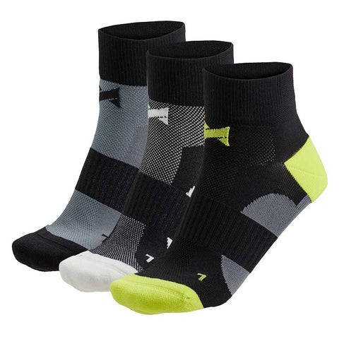 Xtreme kolesarske nizke nogavice – 3 pari, črne