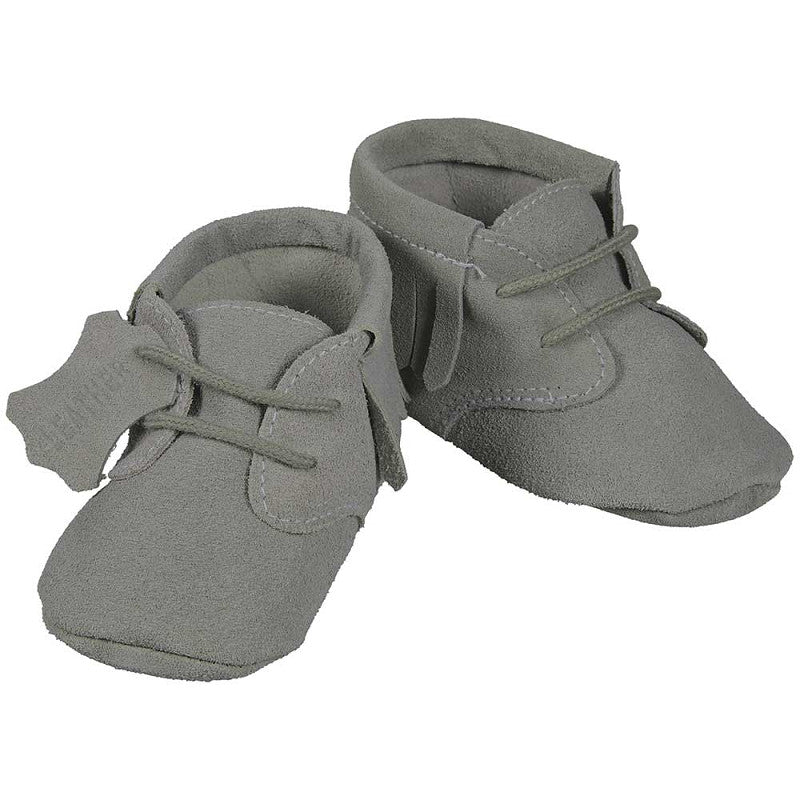 XQ otroški usnjeni čeveljčki/copatki za prve korake, sive