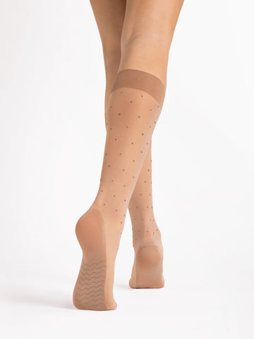 Fiore najlonske nogavice Dots Massage, 20 den