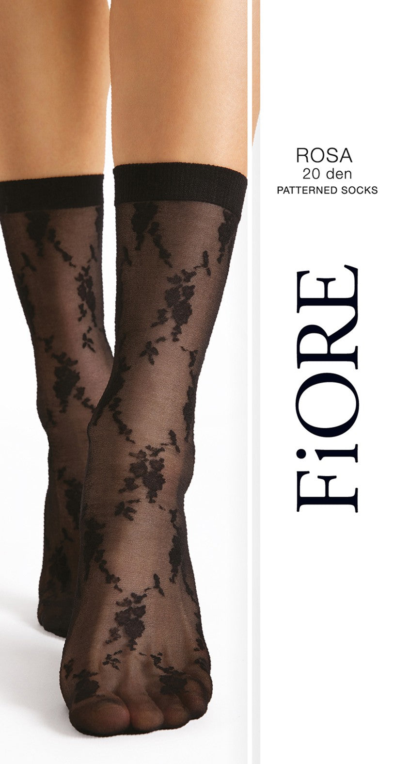 Fiore najlonske nogavice Rosa, 20 den črne