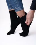 3 pari črnih nogavic brez elastike, 6280 črne