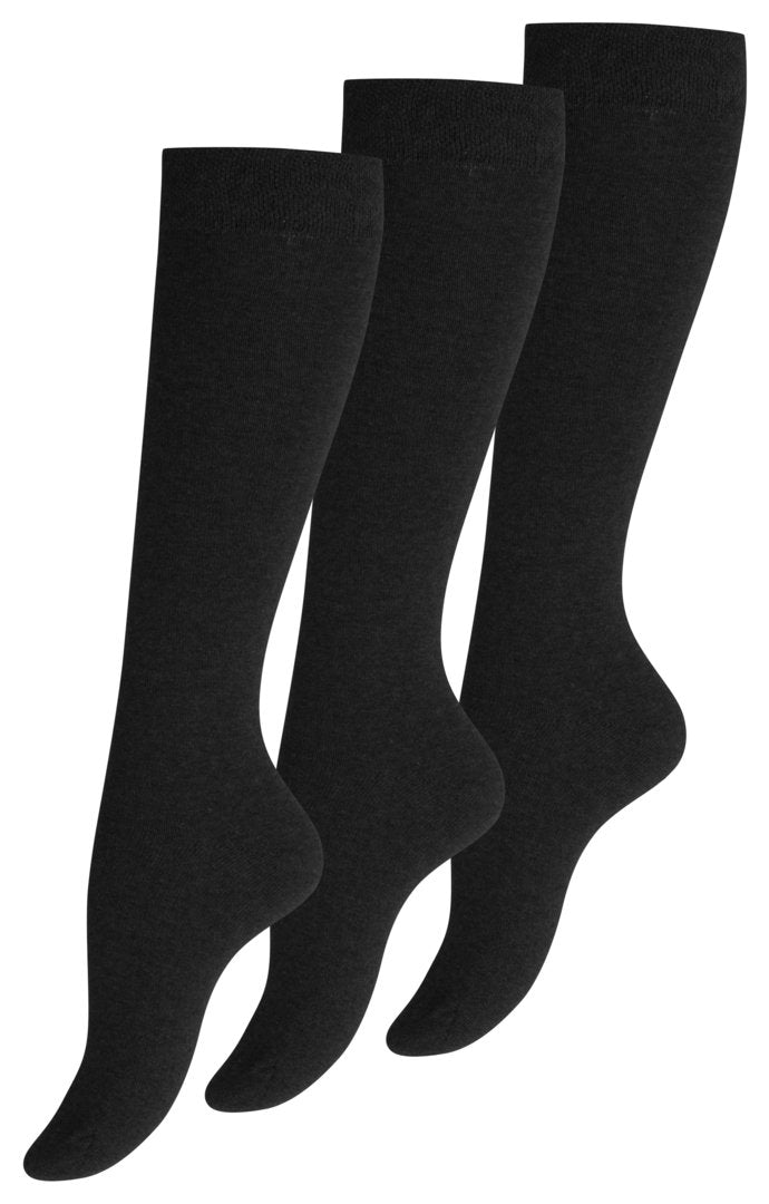 3 pari ženskih dokolenk Comfort, 4025 črne
