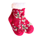 1 par toplih podloženih nogavic, otroške božične 7277