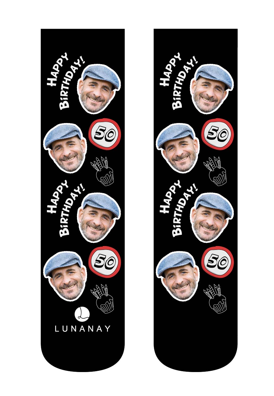 Personalizirane nogavice  | Nogavice po naročilu, 50 let