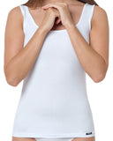 2x ženska bombažna spodnja majica s širokimi naramnicami, VCA 5103