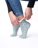 6 parov ženskih antibakterijskih nogavic brez elastike in brez šiva, pikice 5855