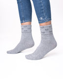 6 parov ženskih nogavic brez elastike, enobarvne / mašne zgoraj 5711