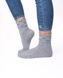 6 parov ženskih nogavic brez elastike, enobarvne / mašne zgoraj 5711