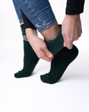 6 parov ženskih nogavic brez elastike, enobarvne s srčkom 5694