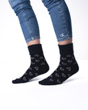 6 parov ženskih nogavic brez elastike, mašne in srčki 5702