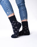 6 parov ženskih nogavic brez elastike, mašne in srčki 5702