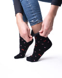 6 parov ženskih nogavic brez elastike, mašnice 5655