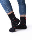 6 parov ženskih nogavic brez elastike, mašnice 5655