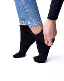 6 parov ženskih nogavic brez elastike, polvisoke 5826 mini mešani vzorci