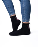 6 parov ženskih nogavic brez elastike, polvisoke 5826 mini mešani vzorci