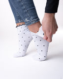 6 parov ženskih nogavic brez elastike, polvisoke s pikicami 5573