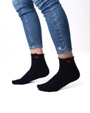 6 parov ženskih nogavic brez elastike, polvisoke srček 5563 MIX