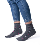 6 parov ženskih nogavic brez elastike, polvisoke z mašnicami 5825