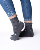 6 parov ženskih nogavic brez elastike, polvisoke z mašnicami 5825