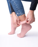 6 parov ženskih nogavic brez elastike, srčkast rob 5930