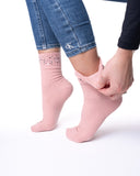 6 parov ženskih nogavic brez elastike, srčkast rob 5930