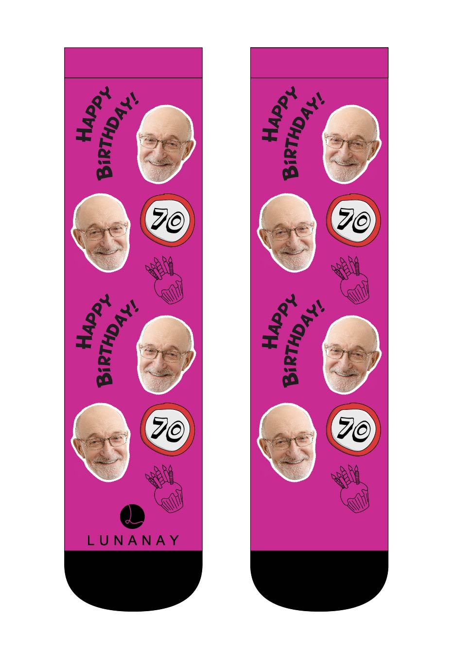 Personalizirane nogavice  | Nogavice po naročilu, 70 let