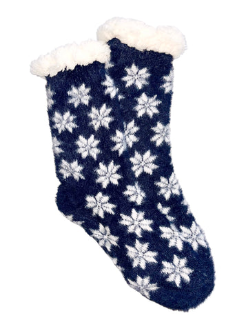 1 par toplih podloženih nogavic, snežinke 5731.5