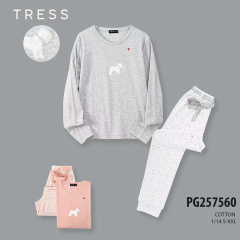 Ženska dolga pižama, Tress 7560 mini kuža