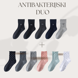 ⭐ Ženske antibakterijske nogavice brez elastike – komplet za občutljive noge