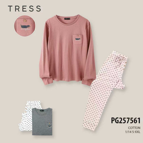 Ženska dolga pižama, Tress 7561 Sending Love