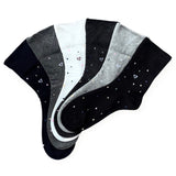 6 parov ženskih nogavic brez elastike, pisane pikice 5927