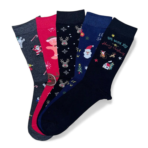 5 parov moških božičnih nogavic 6439