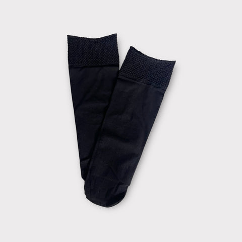 5 parov ženskih najlonskih nogavic 5879, črne