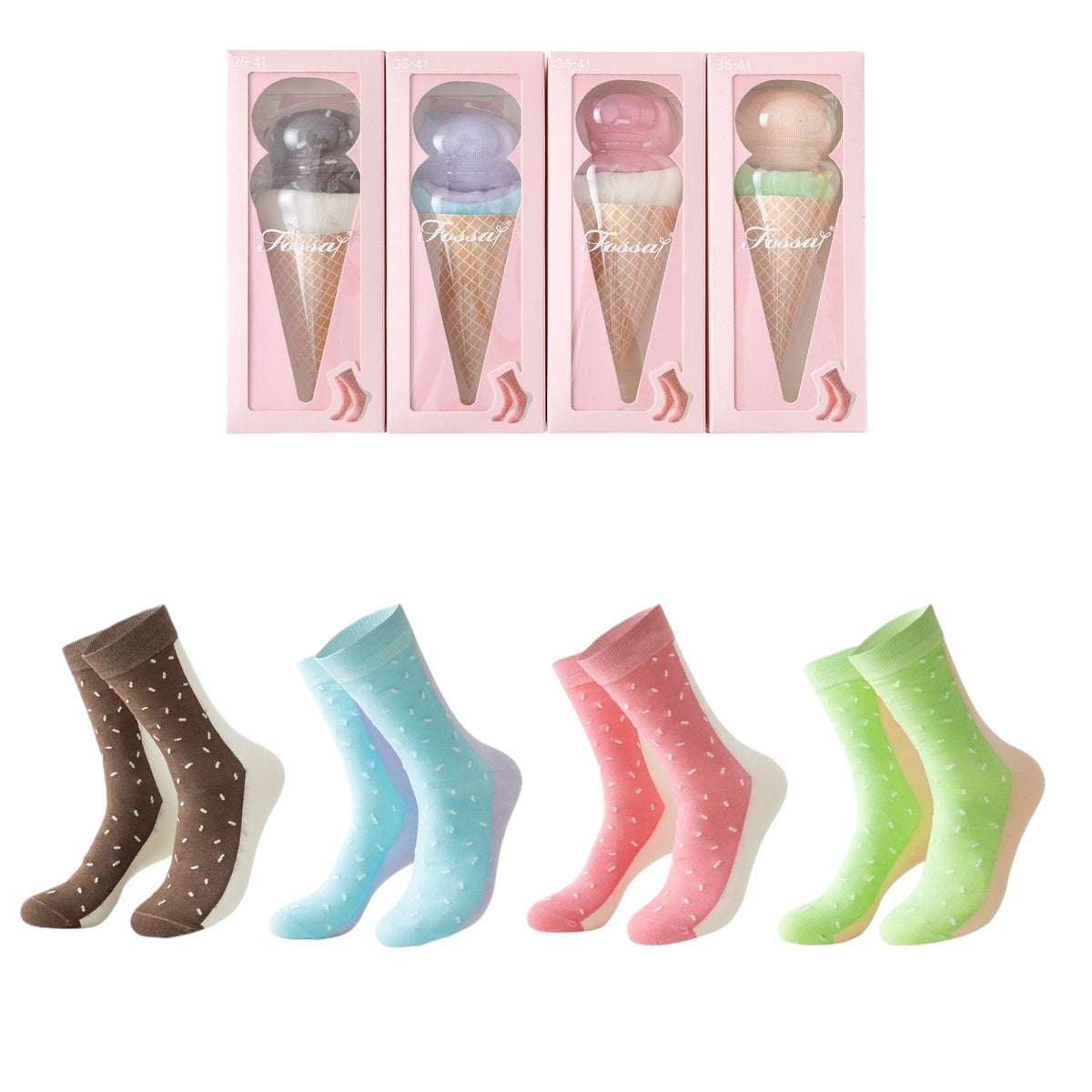 Ice Cream darilni paket nogavic, 1 par