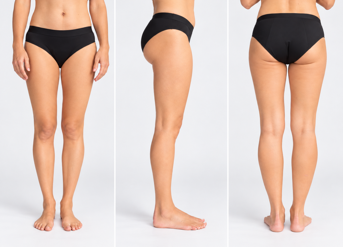 Mia – menstrualne spodnjice, črne