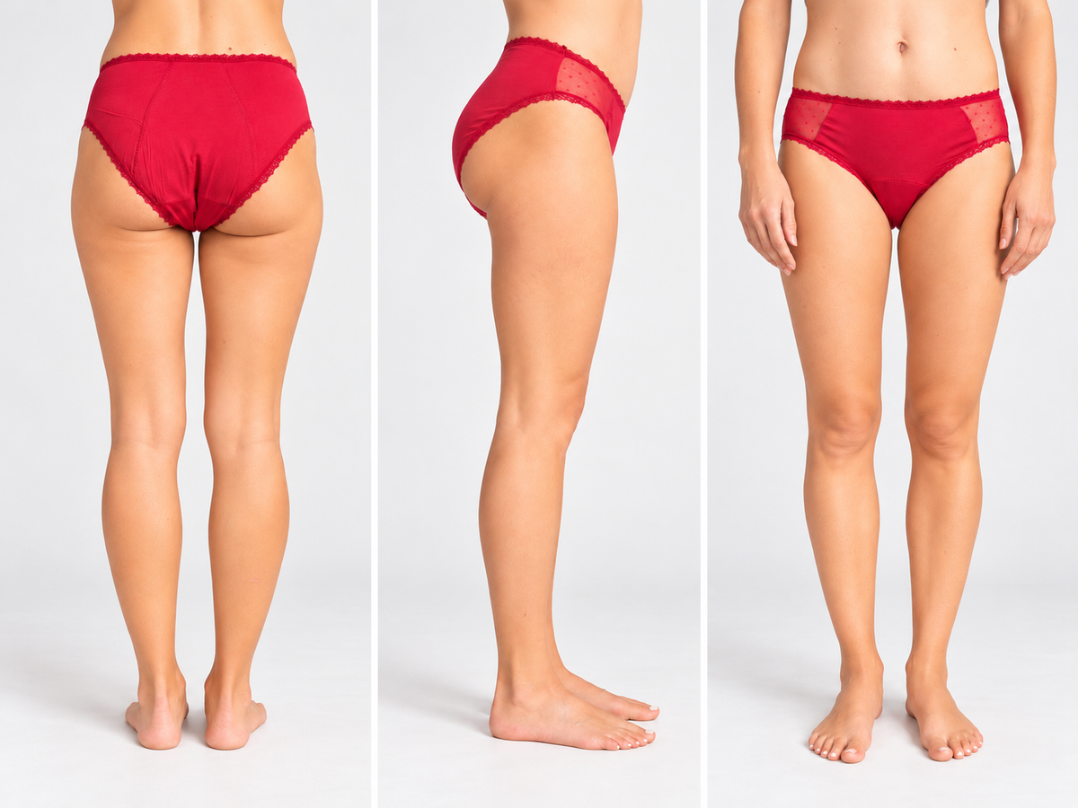 Ivy – menstrualne spodnjice, rdeče