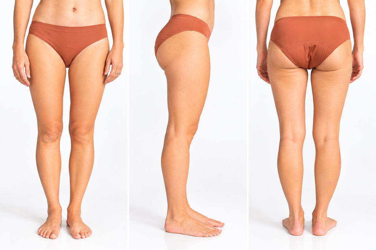 Mia – menstrualne spodnjice, rjave