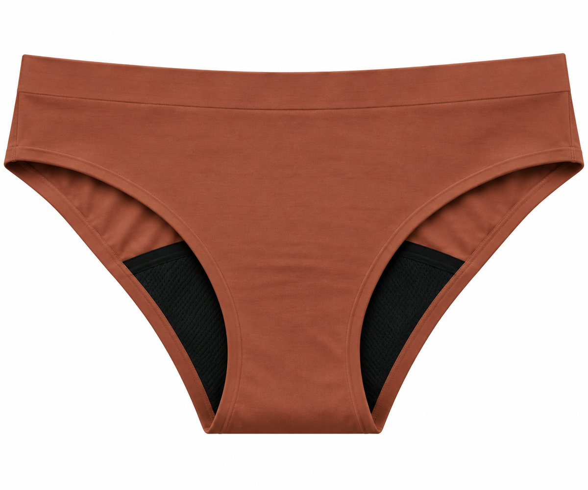 Mia – menstrualne spodnjice, rjave