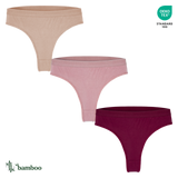 3x ženske tangice iz bambusa, Benyson 7204 mix