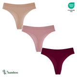 3x ženske tangice iz bambusa, Benyson 7204 mix