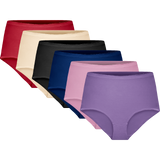 6x ženske slip spodnjicez visokim pasom iz mikrofibre, Gaubert 952 mix