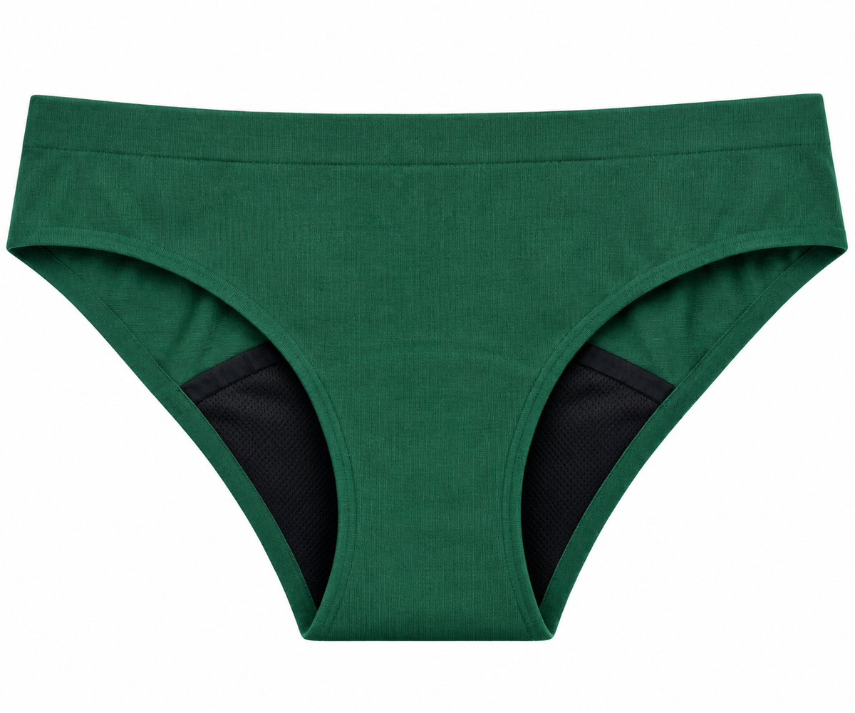 Nora – menstrualne spodnjice, zelene