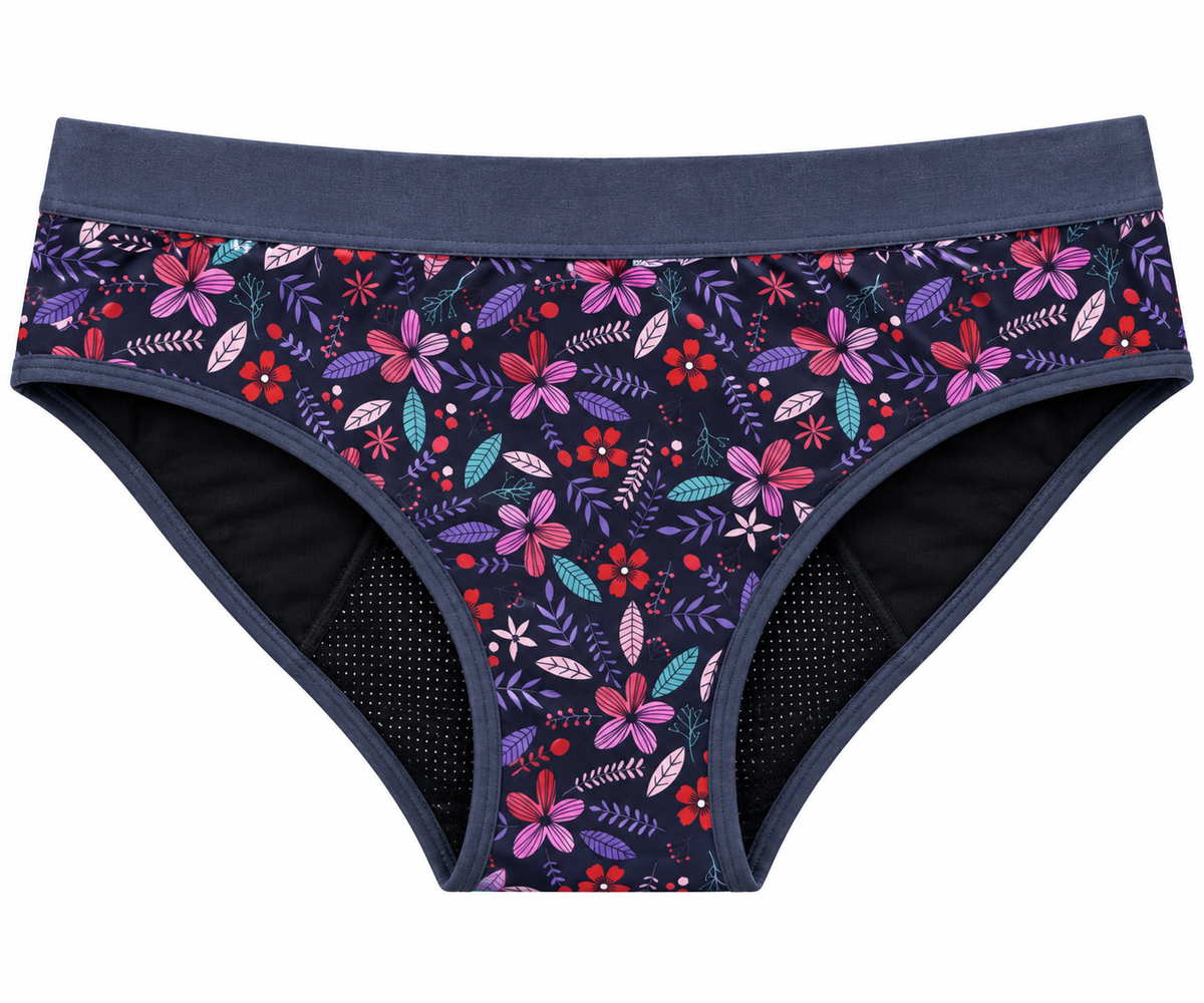 Sofia – menstrualne spodnjice, modri vzorec