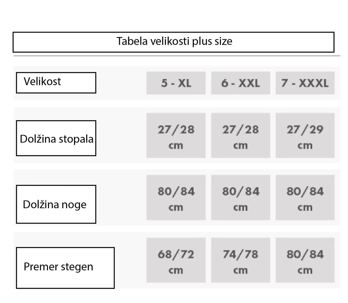 Fiore PLUS SIZE hlačne nogavice za večje številke, 20 den