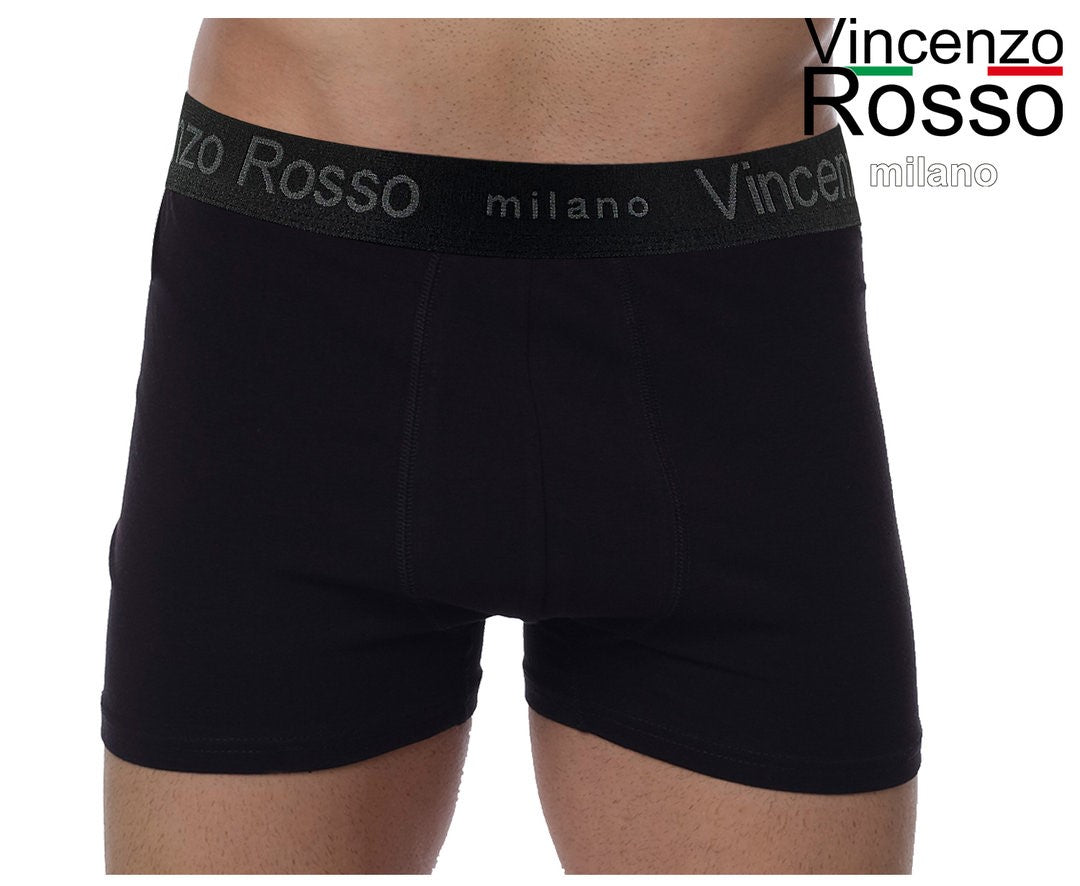 Moške boksarice Vincenzo Rosso 1014, črne