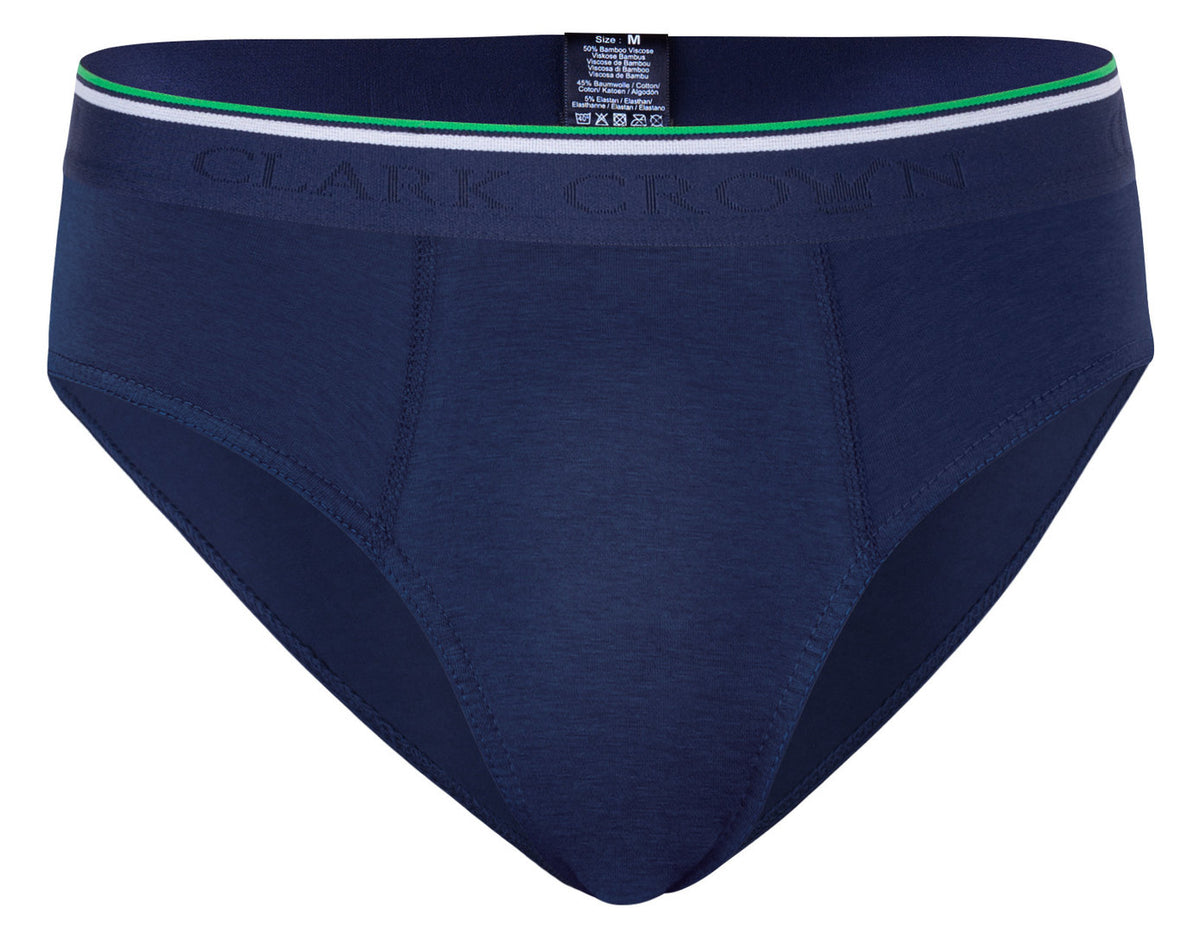 Moške bambus slip spodnjice Clark Crown 3/1, modre