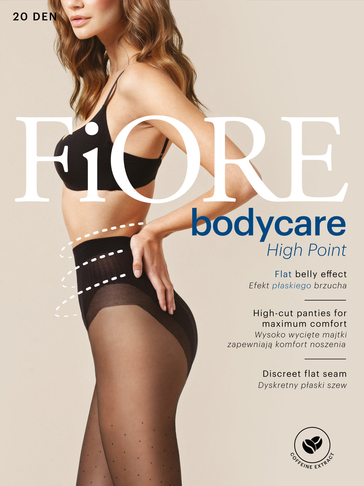 Fiore Bodycare hlačne nogavice High point, 20 den