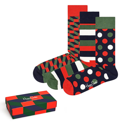 Božični darilni paket 3/1, Happy socks