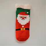 1 par toplih podloženih nogavic,/copat,  otroške božične 7257